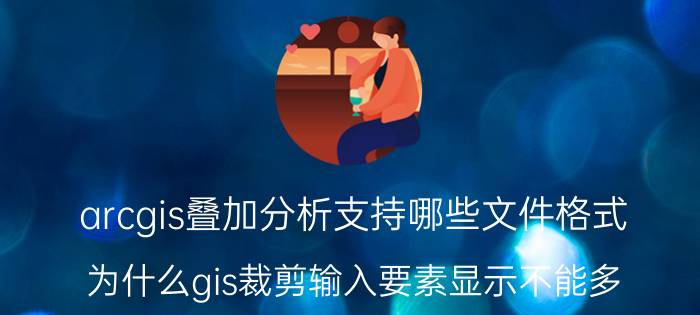 arcgis叠加分析支持哪些文件格式 为什么gis裁剪输入要素显示不能多？